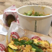 Dill pickle, fries, Mac ‘n’ cheese  at Fat Annie's in Leeds