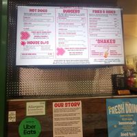 Menu at Fat Annie's in Leeds
