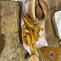 Limited edition Seoul burger  at Fat Annie's in Leeds