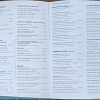 The menu includes a mix of vegan, vegetarian and non-veg meals.   at L'avenir in De Koog