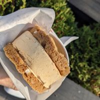 Snickerdoodle & pumpkin ice cream sando at Cold Truth in Detroit