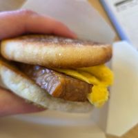 Vegan breakfast sandwich with tempeh. at Astoria Coffeehouse & Bistro in Astoria