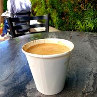 oat cappu at MoonGoat Coffee in Garden Grove