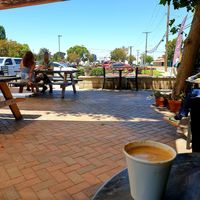 patio at MoonGoat Coffee in Garden Grove