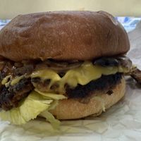   at Fat Boy's Vegan Burgers in Brooklyn