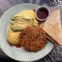 Vegan omelet . at Konditorei in Sun Valley