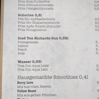 Menu 6 - smoothies at Café Geschwisterherzen in Krefeld