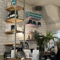 Café area inside  at Utter Waffle in South East London