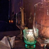 Tables at Soda Club in New York City