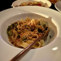 Tagliatelle with broccoli rabe  at Soda Club in New York City