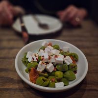 Olives (looks ok but tastes amazing) at Soda Club in New York City