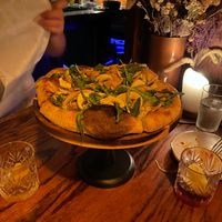 pizza at Soda Club in New York City