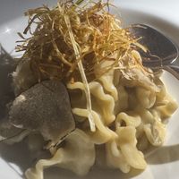 Gigli with truffle cream sauce  at Soda Club in New York City