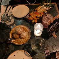 Arancini and Whipped Ricotta (GF)  at Soda Club in New York City
