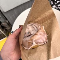 regular cinnamon bun  at Calm Coffee in Berlin
