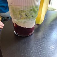 Blueberry Lavender and a Banana at Calm Coffee in Berlin