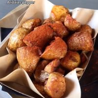 Simple Crushed Potatoes at Thess Bao in Thessaloniki