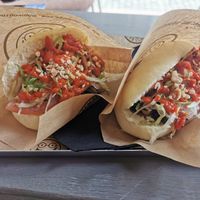 Mushroom Bao with Kimchi at Thess Bao in Thessaloniki