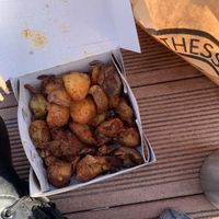 Simple crushed potatoes   at Thess Bao in Thessaloniki