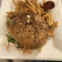 Falafel Burger  at Veggy Box in La Garde