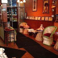 Entryway. There are several seating areas, including a patio. at Dilla Ethiopian restaurant in Minneapolis