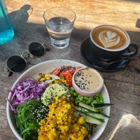 Poke Bowl with Scrambled Tofu  at Crave Cairns in Cairns