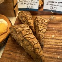 Vegan Chai Pecan Scone  at Claudine in Encino