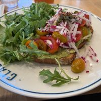 Avocado toastt  at Claudine in Encino