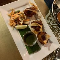 Onion & sweet potato pakora  at Indian Summer in Brighton