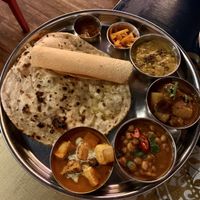 Vegan thali   at Indian Summer in Brighton
