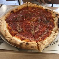 Vegan marinara pizza  at Artisti in Corfu