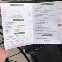 Vegan menu   at Artisti in Corfu