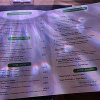Vegan menu   at Artisti in Corfu