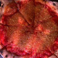 Vegan mergherita pizza! Hot, fresh, vegan and delicious!   at Artisti in Corfu