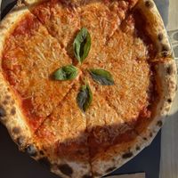 margherita pizza  at Artisti in Corfu