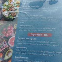 Western vegan options at Joli Best View Cafe in Amed