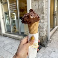 Dark Chocolate Ice Cream  at Ela's in Split