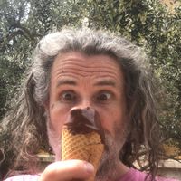 Moi and my half eaten cone! at Ela's in Split