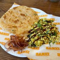 Masala tofu and paratha (special)  at Sabzi in Edinburgh