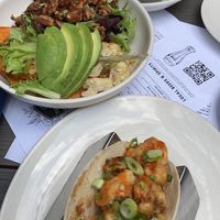 cauliflower taco and mountain harvest bowl😮‍💨☝️😋😋 at Tupelo Honey in Greenville