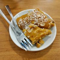 Mango dessert. Very nice at Sattva Vegan in Vienna