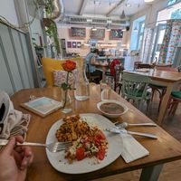 Köstlich und alles vegan ! I love it! at Sattva Vegan in Vienna