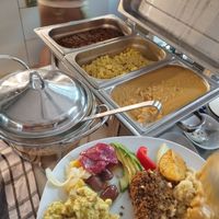 Only one of many things to choose from. Scrambled eggs etc at Sattva Vegan in Vienna