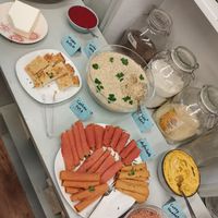 They had bread and wurst as well at Sattva Vegan in Vienna