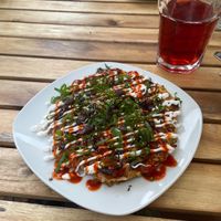 Japanese pancake at Sattva Vegan in Vienna