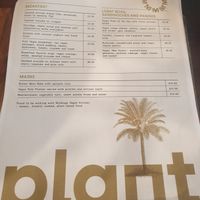 Vegan menu choices at Marmalade Kitchen in Rhos On Sea