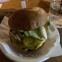 Vegan burger  at Caribou in Galway