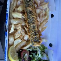 Small to-fish n’ chips  at Beachcliff Fish & Chips in Penarth