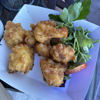 Battered cauliflower   at Beachcliff Fish & Chips in Penarth