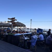 The view (bar next door too)  at Beachcliff Fish & Chips in Penarth